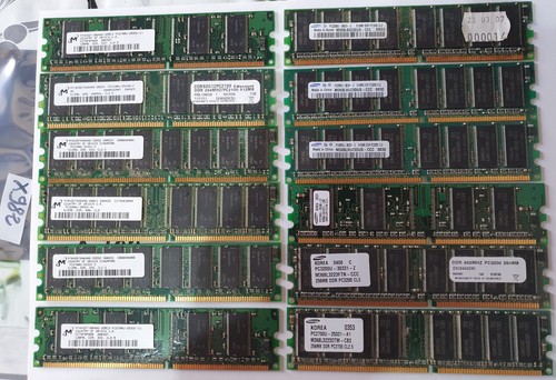 Lot ram ddr1 dimm - 12,