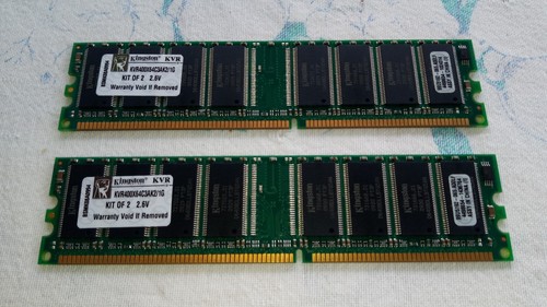 Kingston ram 1gb - kingston, (2x512mb)