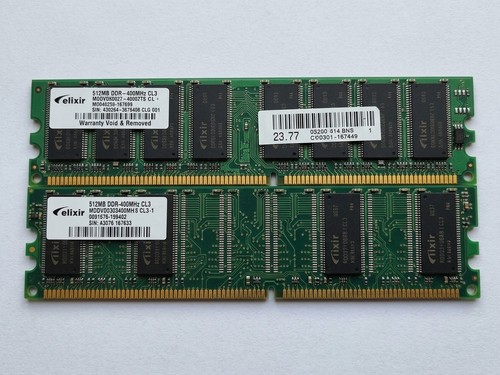 Coppia ram ddr - ram, 1gb