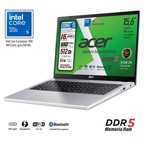 Notebook acer extensa core5 - acer,